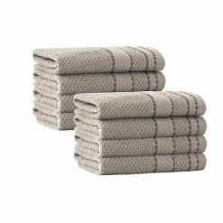 Deals 💯 Wholesale 🔔 Monroe 8-Pieces Beige Turkish Cotton Wash Towels by Enchante Home 😍 👍