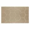 Best Sale 🌟 Buy ✔️ Pearl Honeycomb Berber 17 in. x 24 in. Plush Geometric Micropoly Bath Mat by Laura Ashley ✔️ ⌛