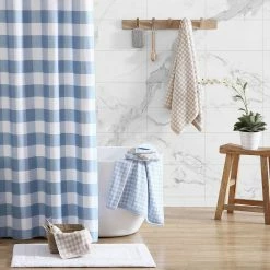 Outlet 🔥 Budget 😉 Ginny 3-Piece Blue Cotton Towel Set by Laura Ashley 😀 🌟 -Becky Cameron Shop blue laura ashley bath towels ushsac1225679 1f 1000