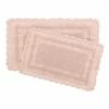 Cheap 😉 Best reviews of 👍 Crochet 100% Cotton 17 in. x 24 in./21 in. x 34 in. 2-Piece Bath Rug Set in Blush by Laura Ashley 🎁 😉