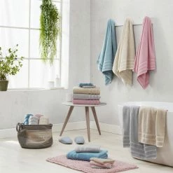 Coupon 🔥 Wholesale ❤️ Wakefield Solid 6-Piece Brown Cotton Towel Set by Laura Ashley 🔔 🎁 -Becky Cameron Shop brown laura ashley bath towels ushsac1200844 1f 1000