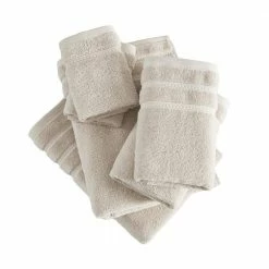 Coupon ๐ฅ Wholesale โค๏ธ Wakefield Solid 6-Piece Brown Cotton Towel Set by Laura Ashley ๐ ๐