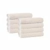 Deals 🧨 Brand new 🎁 Glossy 8 pcs Cream Turkish Cotton Hand Towels by Enchante Home 🧨 🎉