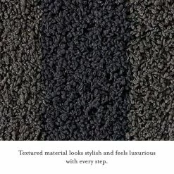 New 🔔 Best reviews of 🌟 Edens Stripe Multi-Colored Dark Grey/Light Grey 17 in. x 24 in. Striped Polyester Rectangle Bath Mat by Laura Ashley ✔️ ⌛ -Becky Cameron Shop dark grey light grey laura ashley bathroom rugs bath mats lab013312 1f 1000