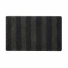 New 🔔 Best reviews of 🌟 Edens Stripe Multi-Colored Dark Grey/Light Grey 17 in. x 24 in. Striped Polyester Rectangle Bath Mat by Laura Ashley ✔️ ⌛