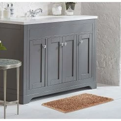 Cheapest ✨ Hot Sale 🔥 Non-Slip Butter Chenille 17 in. x 24 in. Brown Polyester Rectangle Bath Mat by Laura Ashley 🎁 🎉 -Becky Cameron Shop dark linen laura ashley bathroom rugs bath mats lab017886 31 1000