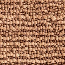 Outlet 🎉 Deals 👍 Non-Slip Butter Chenille 20 in. x 34 in. Brown Polyester Rectangle Bath Mat by Laura Ashley 🔥 🔥 -Becky Cameron Shop dark linen laura ashley bathroom rugs bath mats lab017888 76 1000