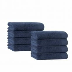 Deals ๐ Brand new ๐ Signature 8 pcs Denim Turkish Cotton Hand Towels by Enchante Home โ๏ธ ๐