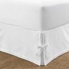 Wholesale ✨ Hot Sale ❤️ Corner Ties White Cotton Full 15 in. Drop Bedskirt by Laura Ashley 🎉 👍