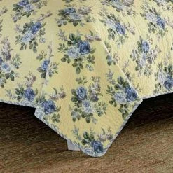 Discount ⭐ Deals ⌛ Linley 3-Piece Yellow Floral Cotton Full/Queen Quilt Set by Laura Ashley ✔️ ✨ -Becky Cameron Shop laura ashley bedding sets 174624 1f 1000