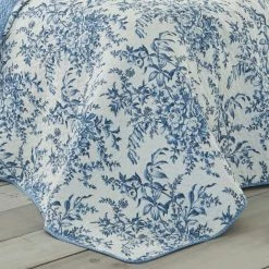 Best reviews of 😉 Promo 🥰 Bedford 3-Piece Blue Floral Cotton King Quilt Set by Laura Ashley 👏 ✔️ -Becky Cameron Shop laura ashley bedding sets 185748 40 1000