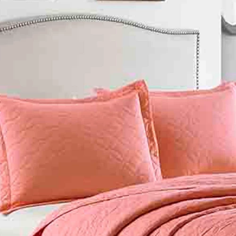 Best Sale ๐ Best Sale ๐ LA Solid 3-Piece Orange Solid Cotton King Quilt Set by Laura Ashley โ โญ 2 Best Sale ๐ Best Sale ๐ LA Solid 3-Piece Orange Solid Cotton King Quilt Set by Laura Ashley โ โญ - Image 2