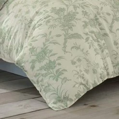 Best Sale 🔥 Wholesale 🤩 Natalie 7-Piece Green Floral Cotton Full/Queen Comforter Set by Laura Ashley ⌛ 👍 -Becky Cameron Shop laura ashley bedding sets 221648 44 1000
