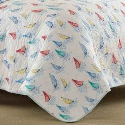 Best Pirce 😀 Wholesale ⌛ Ahoy 2-Piece Bright Blue Floral Cotton Twin Quilt Set by Laura Ashley 🔔 ✔️ -Becky Cameron Shop laura ashley bedding sets 222268 a0 1000