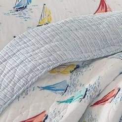 Best Pirce 😀 Wholesale ⌛ Ahoy 2-Piece Bright Blue Floral Cotton Twin Quilt Set by Laura Ashley 🔔 ✔️ -Becky Cameron Shop laura ashley bedding sets 222268 c3 1000
