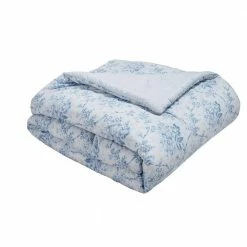 New 🧨 Discount 🔥 Nina 7-Piece Blue Botanical Cotton Full/Queen Comforter Bonus Set by Laura Ashley ⭐ 🥰 -Becky Cameron Shop laura ashley bedding sets ushs8k1155326 76 1000