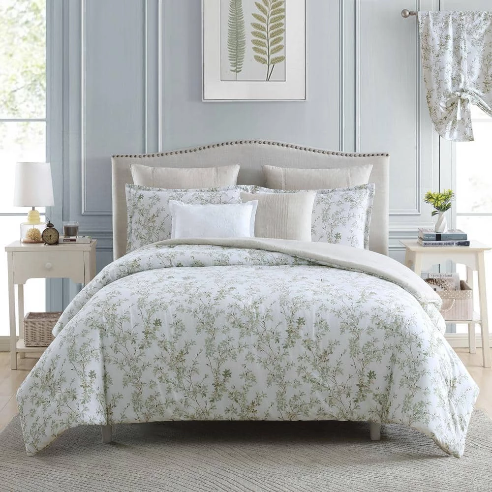 Best reviews of ๐ Best Pirce ๐ฅฐ Lindy 7-Piece Green Floral Cotton King Comforter Set by Laura Ashley ๐ ๐ 1 Best reviews of ๐ Best Pirce ๐ฅฐ Lindy 7-Piece Green Floral Cotton King Comforter Set by Laura Ashley ๐ ๐