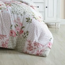 New 🥰 Discount 🎉 Ailyn 7-Piece Red Floral Cotton King Comforter Bonus Set by Laura Ashley 🎉 🔥 -Becky Cameron Shop laura ashley bedding sets ushs8k1175865 4f 1000