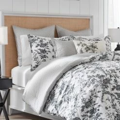 Top 10 😀 Outlet ✨ Amberley 7-Piece Charcoal Gray Cotton Full/Queen Bonus Comforter Set by Laura Ashley ⭐ 😍 -Becky Cameron Shop laura ashley bedding sets ushs8k1191280 1f 1000