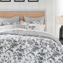 Top 10 😀 Outlet ✨ Amberley 7-Piece Charcoal Gray Cotton Full/Queen Bonus Comforter Set by Laura Ashley ⭐ 😍 -Becky Cameron Shop laura ashley bedding sets ushs8k1191280 4f 1000
