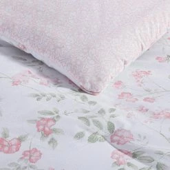 Outlet 👏 Discount 🔔 Fawna 7-Piece Pastel Red Cotton Full/Queen Bonus Comforter Set by Laura Ashley ⌛ 👏 -Becky Cameron Shop laura ashley bedding sets ushs8k1191990 4f 1000