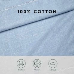 Best deal 🤩 Best reviews of ⭐ Forsythia 7-Piece Blue Cotton King Bonus Comforter Set by Laura Ashley 🎉 👏 -Becky Cameron Shop laura ashley bedding sets ushs8k1216049 4f 1000