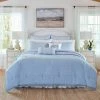 Best deal 🤩 Best reviews of ⭐ Forsythia 7-Piece Blue Cotton King Bonus Comforter Set by Laura Ashley 🎉 👏