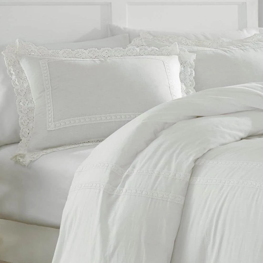Buy ๐ฅฐ Coupon ๐ Annabella 2-Piece White Solid Cotton Twin Comforter Set by Laura Ashley ๐ ๐ฅฐ 4 Buy ๐ฅฐ Coupon ๐ Annabella 2-Piece White Solid Cotton Twin Comforter Set by Laura Ashley ๐ ๐ฅฐ - Image 4