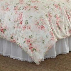 Best reviews of 🎁 Flash Sale 🧨 Wisteria 3-Piece Pink Floral Plush Microfiber Full/Queen Comforter Set by Laura Ashley 💯 🤩 -Becky Cameron Shop laura ashley bedding sets ushsa51125349 1f 1000