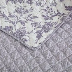 Discount 💯 Wholesale 😀 Delila 2-Piece Purple Floral Cotton Twin Quilt Set by Laura Ashley 🌟 😉 -Becky Cameron Shop laura ashley bedding sets ushsa91164728 76 1000