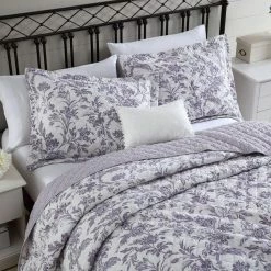 Discount 💯 Wholesale 😀 Delila 2-Piece Purple Floral Cotton Twin Quilt Set by Laura Ashley 🌟 😉 -Becky Cameron Shop laura ashley bedding sets ushsa91164728 c3 1000