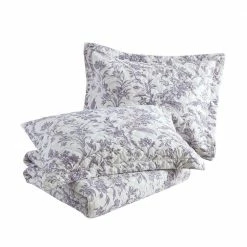 Discount 💯 Wholesale 😀 Delila 2-Piece Purple Floral Cotton Twin Quilt Set by Laura Ashley 🌟 😉 -Becky Cameron Shop laura ashley bedding sets ushsa91164728 fa 1000