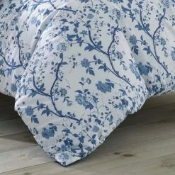Best Sale ❤️ Top 10 ✔️ Elise 3-Piece Blue Floral Cotton Full/Queen Duvet Cover Set by Laura Ashley 👏 ⭐ -Becky Cameron Shop laura ashley bedding sets ushsfn1064194 1f 1000