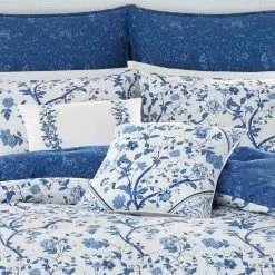Best Sale ❤️ Top 10 ✔️ Elise 3-Piece Blue Floral Cotton Full/Queen Duvet Cover Set by Laura Ashley 👏 ⭐ -Becky Cameron Shop laura ashley bedding sets ushsfn1064194 4f 1000