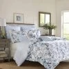 Best reviews of 😍 Best deal 🎉 Chloe 3-Piece Blue Floral Cotton King Duvet Cover Set by Laura Ashley 🥰 ✨