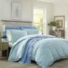 Deals ✔️ Outlet 😍 Jaynie 3-Piece Blue Floral Cotton King Duvet Cover Set by Laura Ashley 😀 🥰