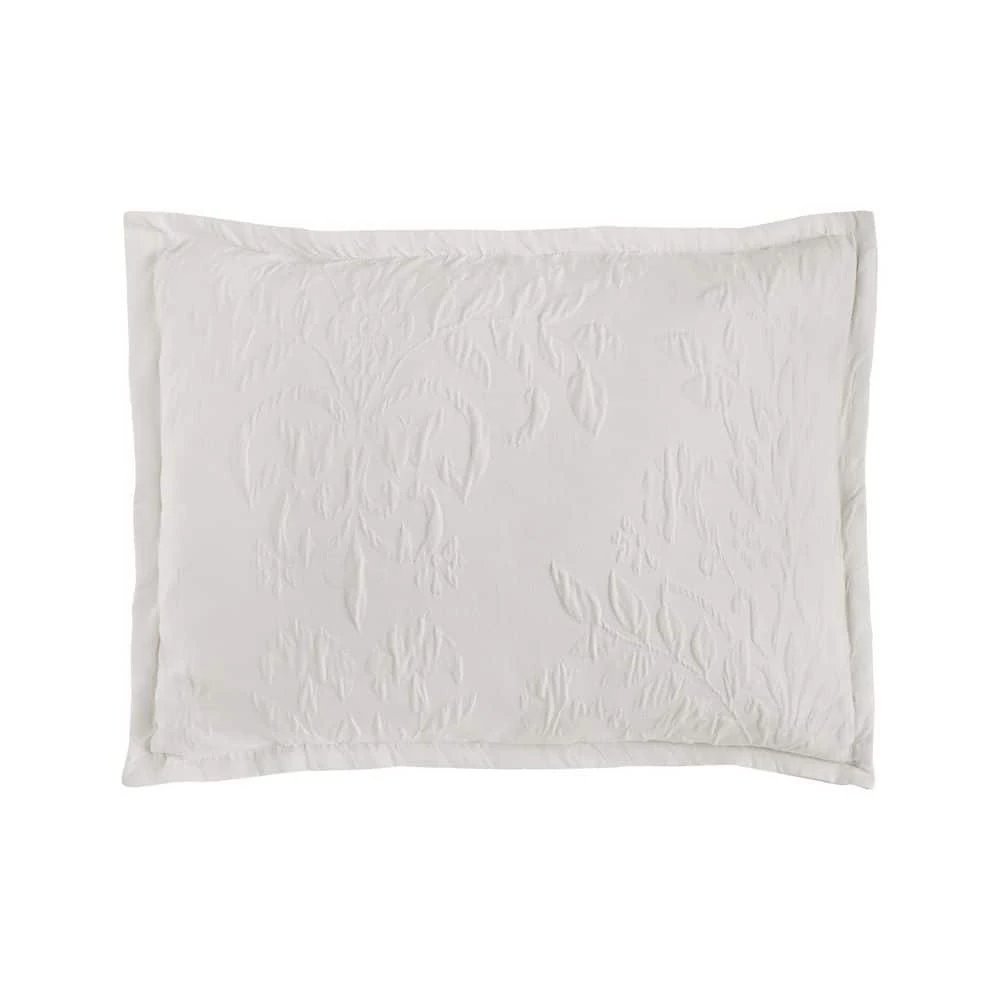 Budget ๐ Promo ๐งจ Rowland 3-Piece White Cotton Blend King Duvet Cover Set by Laura Ashley ๐ โ 5 Budget ๐ Promo ๐งจ Rowland 3-Piece White Cotton Blend King Duvet Cover Set by Laura Ashley ๐ โ - Image 5