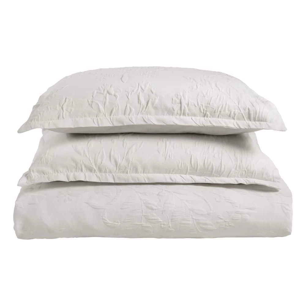Budget ๐ Promo ๐งจ Rowland 3-Piece White Cotton Blend King Duvet Cover Set by Laura Ashley ๐ โ 7 Budget ๐ Promo ๐งจ Rowland 3-Piece White Cotton Blend King Duvet Cover Set by Laura Ashley ๐ โ - Image 7