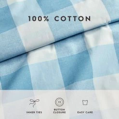 Promo 🎁 Top 10 🥰 Cynthia 3-Piece Blue Cotton King Duvet Cover Set by Laura Ashley 👍 🛒 -Becky Cameron Shop laura ashley bedding sets ushsfn1226063 44 1000