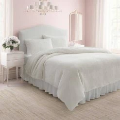 Cheapest 🎁 Buy 🥰 Solid 2-Piece Natural Beige Microfiber Twin Duvet Cover Set by Laura Ashley ⌛ 😍 -Becky Cameron Shop laura ashley bedding sets ushsfn1240038 31 1000