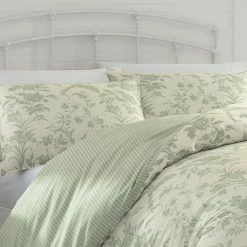 Best deal ❤️ Deals 🥰 Natalie 5-Piece Green Cotton King Bonus Duvet Set by Laura Ashley ✔️ 🛒 -Becky Cameron Shop laura ashley bedding sets ushsfx1191140 4f 1000