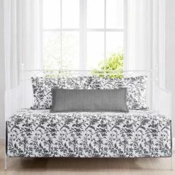 Best reviews of 🥰 Best deal ⌛ Amberley 4-Piece Charcoal Gray Cotton Bonus Daybed Set by Laura Ashley ❤️ 🔔 -Becky Cameron Shop laura ashley bedding sets ushsgj1192519 31 1000