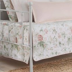 New 👍 Budget ⭐ Breezy Floral 4-Piece Pink Cotton Bonus Daybed Set by Laura Ashley 🔔 ✔️ -Becky Cameron Shop laura ashley bedding sets ushsgj1192520 1f 1000