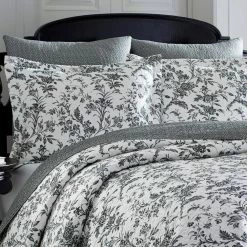 Flash Sale 😍 Best reviews of ✨ Amberley 1-Piece Black Cotton European Sham by Laura Ashley ⭐ 🎉 -Becky Cameron Shop laura ashley pillowcases 209884 40 1000