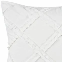 Flash Sale 🧨 Promo 😍 Adelina 2-Piece White Solid Cotton European Sham by Laura Ashley ⌛ 🔔 -Becky Cameron Shop laura ashley pillowcases ushsgy1036883 4f 1000
