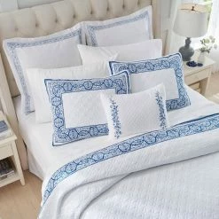 Budget 💯 Budget ❤️ Vivian Blue Cotton Standard Sham by Laura Ashley ❤️ 🔔 -Becky Cameron Shop laura ashley pillowcases ushsgz1223782 4f 1000