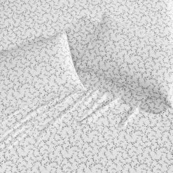 Best Sale 🎉 Coupon 👍 Saras Sprig 2-Piece Black Cotton Standard Pillowcase Pair by Laura Ashley 👍 ⌛ -Becky Cameron Shop laura ashley pillowcases ushshc1217752 31 1000