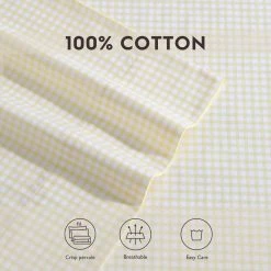 Brand new 👍 Budget 🔔 Serendipity Gingham 2-Piece Yellow Cotton Standard Pillowcase Pair by Laura Ashley ❤️ 🌟 -Becky Cameron Shop laura ashley pillowcases ushshc1217754 4f 1000