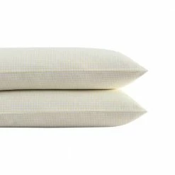 Brand new 👍 Budget 🔔 Serendipity Gingham 2-Piece Yellow Cotton Standard Pillowcase Pair by Laura Ashley ❤️ 🌟