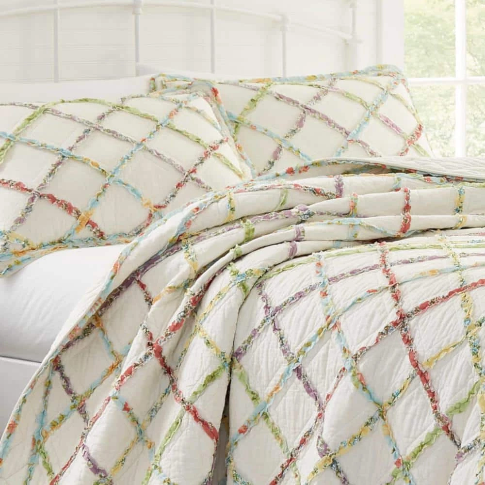 Flash Sale βοΈ Hot Sale π Ruffle Garden 1-Piece Multicolored Floral Cotton King Quilt by Laura Ashley π β 2 Flash Sale βοΈ Hot Sale π Ruffle Garden 1-Piece Multicolored Floral Cotton King Quilt by Laura Ashley π β - Image 2